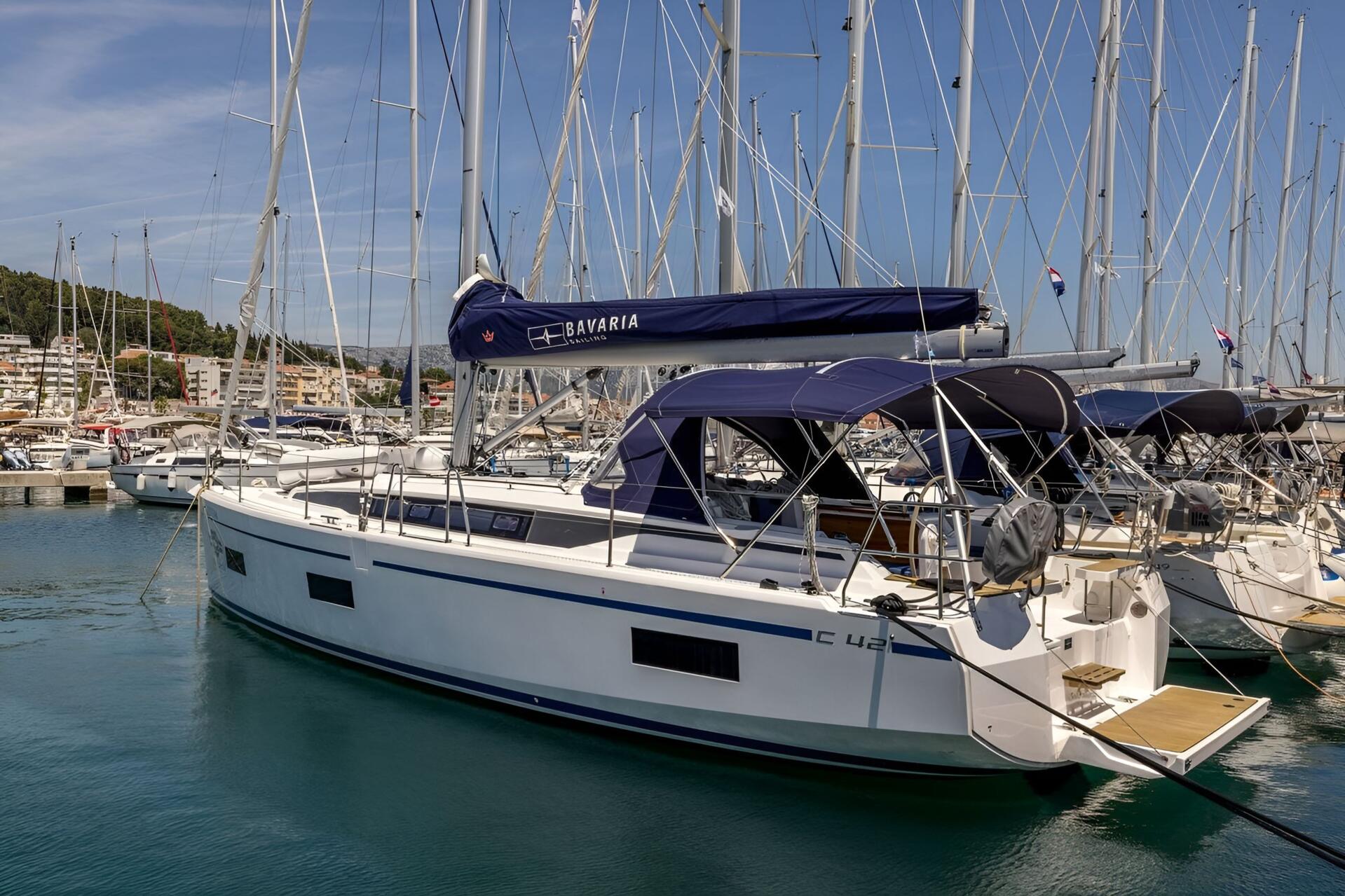 Sailboat Bavaria C42 available for charter from Split, Croatia