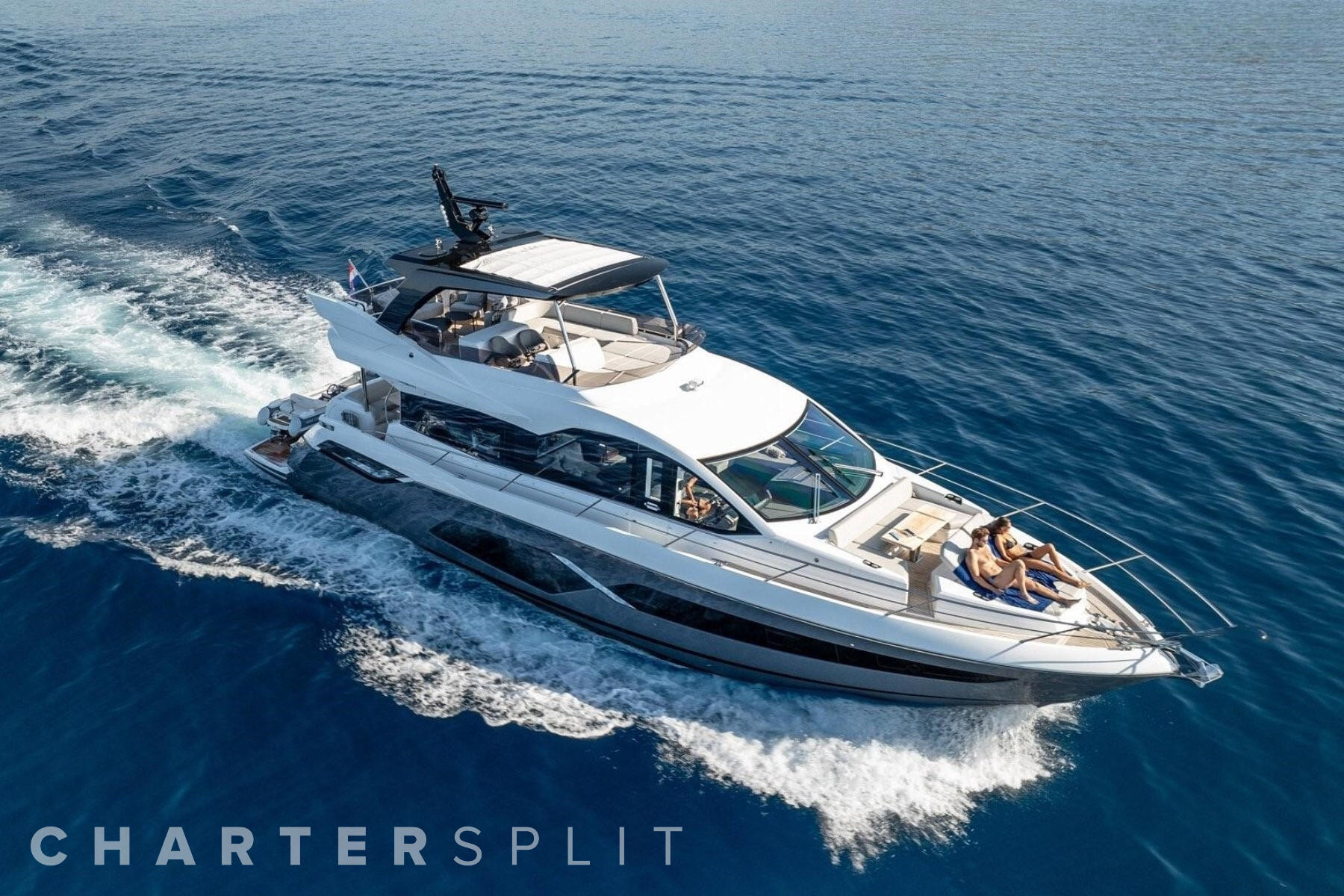 Motor yacht Sunseeker Manhattan 68 available for charter in Croatia