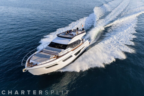 Motor yacht Ferretti 580 available for charter in Croatia